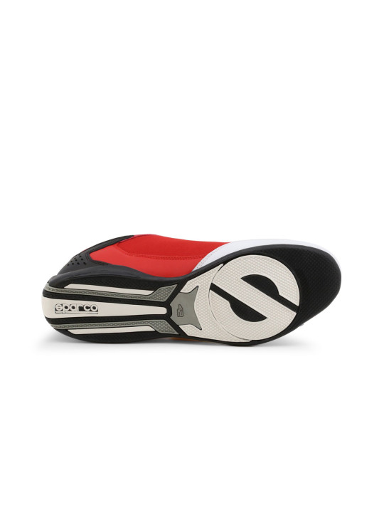 Rote Sparco Rennschuhe mit Details