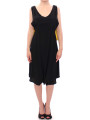 Dresses Elegant Silk Blend Shift Dress in Black and Yellow 490,00 € 8050246187104 | Planet-Deluxe