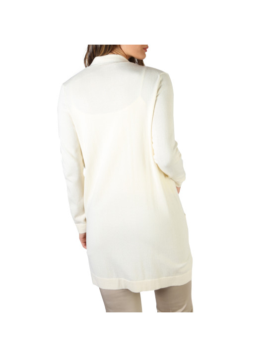 Weißer Strick-Cardigan für Damen