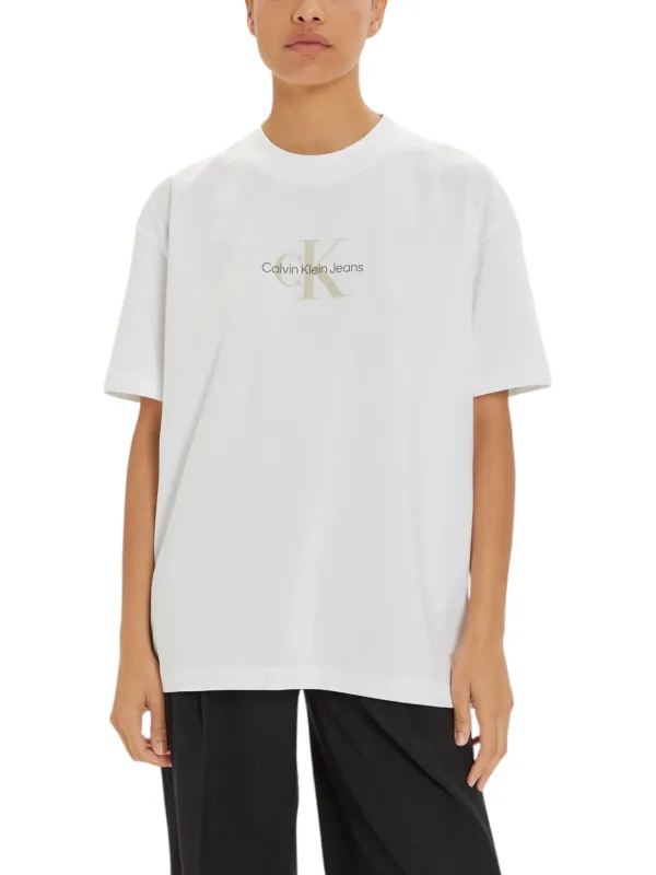 Weißes Calvin Klein Jeans T-Shirt Weißes Calvin Klein Jeans T-Shirt