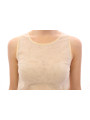 Tops & T-Shirts Elegant Beige Tank Top Blouse 360,00 € 8033697518321 | Planet-Deluxe