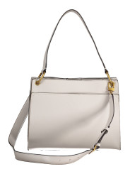 Handbags Chic Gray Polyurethane Shoulder Bag with Logo 210,00 € 190231706243 | Planet-Deluxe