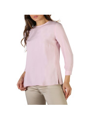 Rosa pinke Bluse mit Cut-Out