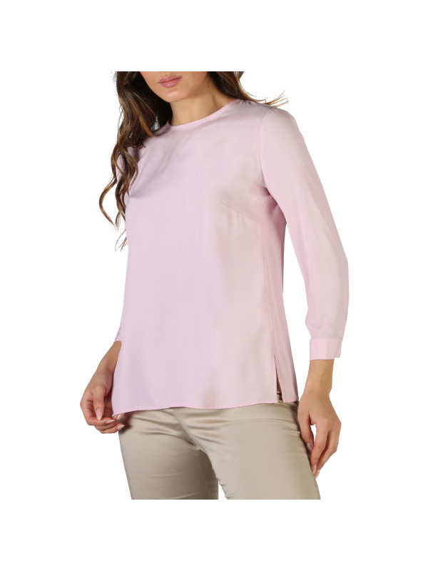 Rosa pinke Bluse mit Cut-Out Rosa pinke Bluse mit Cut-Out