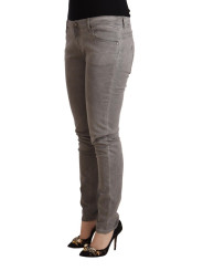 Jeans & Pants Sleek Gray Skinny Low Waist Jeans 250,00 € 8058301886283 | Planet-Deluxe