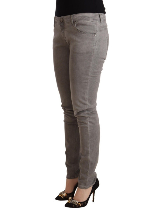 Jeans & Pants Sleek Gray Skinny Low Waist Jeans 250,00 € 8058301886283 | Planet-Deluxe