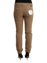 Jeans & Pants Elegant Brown Mid Waist Skinny Pants 800,00 € 7333413044303 | Planet-Deluxe