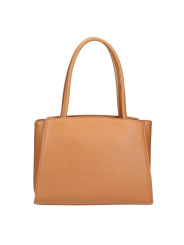 Shoulder Bags Chic Brown Eco-Leather Shopper with Silver Logo 190,00 € 8051978404262 | Planet-Deluxe