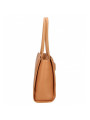 Shoulder Bags Chic Brown Eco-Leather Shopper with Silver Logo 190,00 € 8051978404262 | Planet-Deluxe
