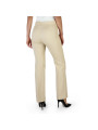 Beige Jeans mit seitlichen Schlitzen