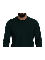 T-Shirts Elegant Green Crewneck Cashmere Sweater 1.000,00 € 8058091458851 | Planet-Deluxe
