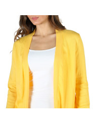 Gelber Damen-Cardigan, leicht und locker