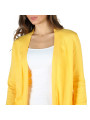 Gelber Damen-Cardigan, leicht und locker