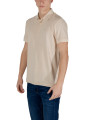 Cremefarbenes Ea7 Poloshirt mit Logo
