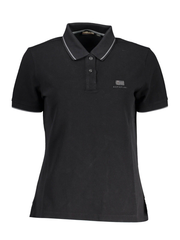 Polo Shirt Elegant Short-Sleeved Black Polo with Embroidery 80,00 € 196012702879 | Planet-Deluxe