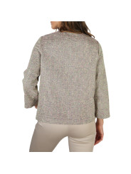 Pastellfarbene Bluse mit V-Ausschnitt