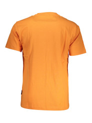 T-Shirts Vibrant Orange Round Neck Tee with Logo Print 50,00 € 196247784978 | Planet-Deluxe