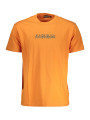 T-Shirts Vibrant Orange Round Neck Tee with Logo Print 50,00 € 196247784978 | Planet-Deluxe