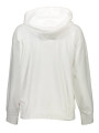 Sweaters Chic White Cotton Hooded Sweatshirt With Logo 120,00 € 5400970291951 | Planet-Deluxe