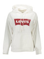 Sweaters Chic White Cotton Hooded Sweatshirt With Logo 120,00 € 5400970291951 | Planet-Deluxe