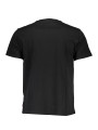 T-Shirts Sleek Black Cotton Crew Neck Tee 50,00 € 5415211983649 | Planet-Deluxe