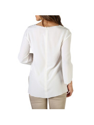 Weiße Bluse mit Rückreißverschluss