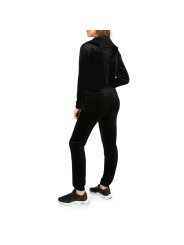 Schwarzer, stylischer Trainingsanzug für Damen und Herren