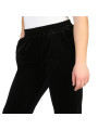 Schwarze Samt Trainingshose mit Bund Schwarze Samt Trainingshose mit Bund