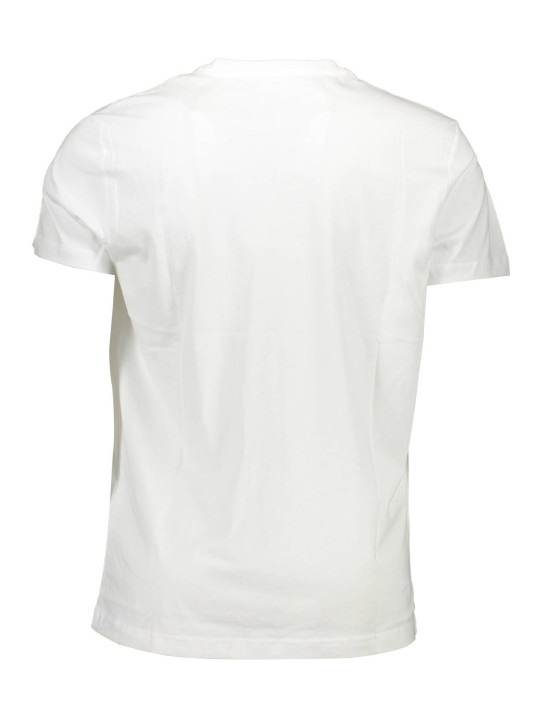 T-Shirts White Cotton Crew Neck Tee with Print Logo 50,00 € 8056594338915 | Planet-Deluxe