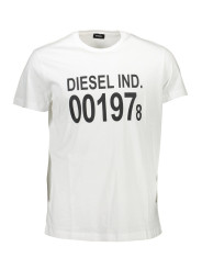 T-Shirts White Cotton Crew Neck Tee with Print Logo 50,00 € 8056594338915 | Planet-Deluxe