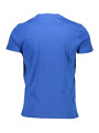 T-Shirts Elevated Blue Crew Neck Cotton Tee 50,00 € 8056594365515 | Planet-Deluxe