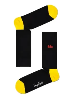 Schwarze Socken mit Beatles-Logo