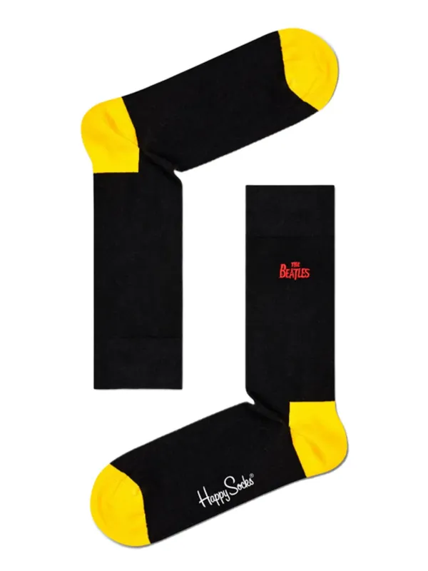 Schwarze Socken mit Beatles-Logo Schwarze Socken mit Beatles-Logo