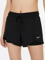 Nike schwarze Damen Laufshorts