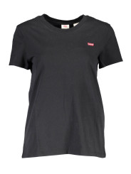 Tops & T-Shirts Chic Black Logo Tee for Everyday Elegance 40,00 € 5400537995179 | Planet-Deluxe