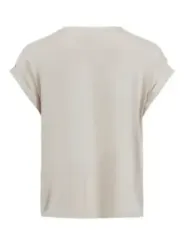 Off-weißes T-Shirt mit kurzen Ärmeln