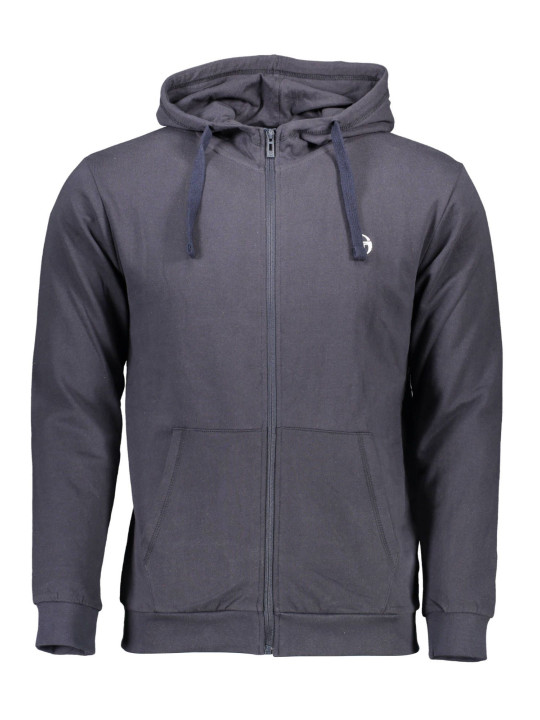 Sweaters Blue Hooded Zip-Up Cotton Sweater 90,00 € 8059300591253 | Planet-Deluxe