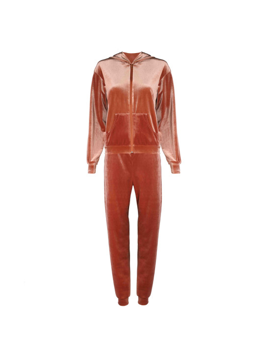 Brauner Samt Trainingsanzug Bodyboo Brauner Samt Trainingsanzug Bodyboo