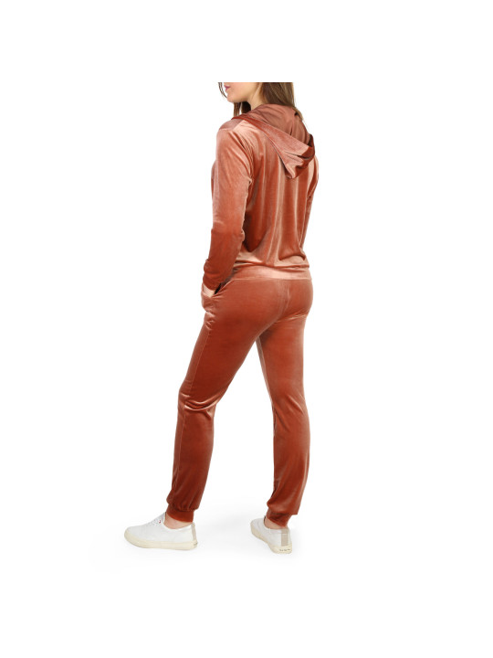 Terracotta Velour Trainingsanzug mit Kapuze Terracotta Velour Trainingsanzug mit Kapuze
