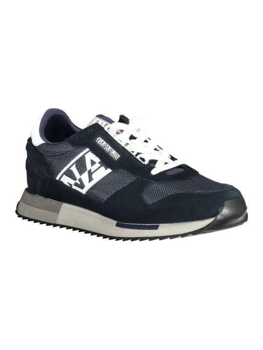 Sneakers Elegant Blue Lace-Up Sneakers With Logo Accent 120,00 € 192827607446 | Planet-Deluxe