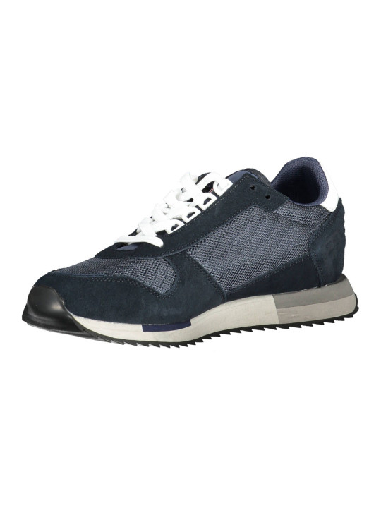 Sneakers Elegant Blue Lace-Up Sneakers With Logo Accent 120,00 € 192827607446 | Planet-Deluxe