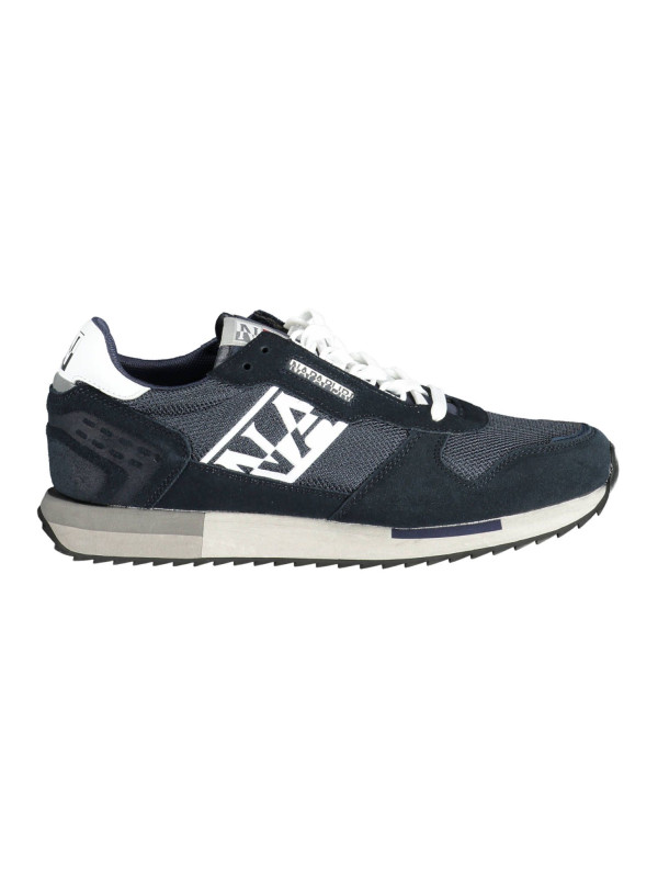 Sneakers Elegant Blue Lace-Up Sneakers With Logo Accent 120,00 € 192827607446 | Planet-Deluxe