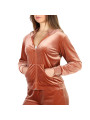 Sienna brauner Damen Velour Trainingsanzug Sienna brauner Damen Velour Trainingsanzug