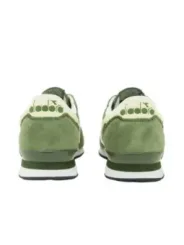 Diadora grüne Wildledersneakers Rückansicht