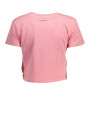 Tops & T-Shirts Chic Pink Embellished Cotton Tee 50,00 € 8445110281604 | Planet-Deluxe