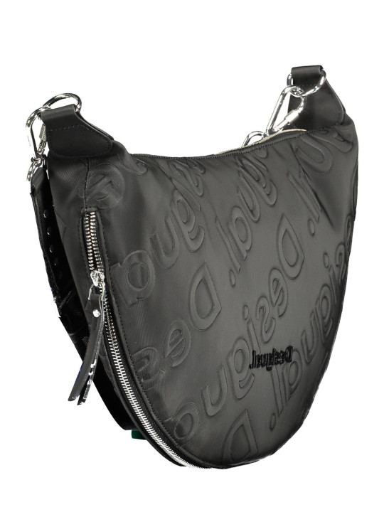 Handbags Chic Black Expandable Shoulder Bag 80,00 € 8445110266908 | Planet-Deluxe