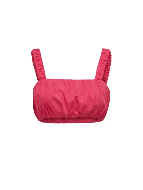 Rosa puffärmelige Baumwoll-Bralette Only 394812 Rosa puffärmelige Baumwoll-Bralette Only 394812