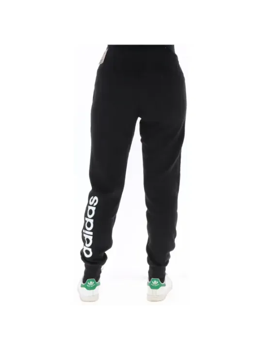 Schwarze Adidas Jogginghose mit Logo