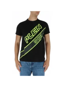 Schwarzes Plein Sport Logo T-Shirt