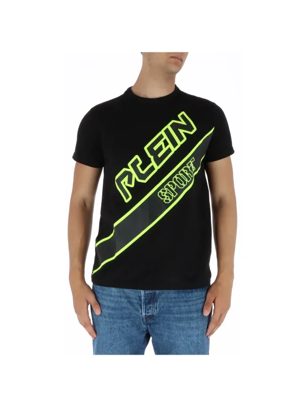 Schwarzes Plein Sport Logo T-Shirt Schwarzes Plein Sport Logo T-Shirt
